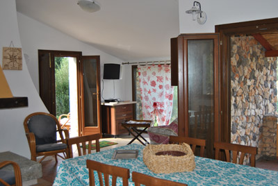 living room of holiday home in Sant’Antioco